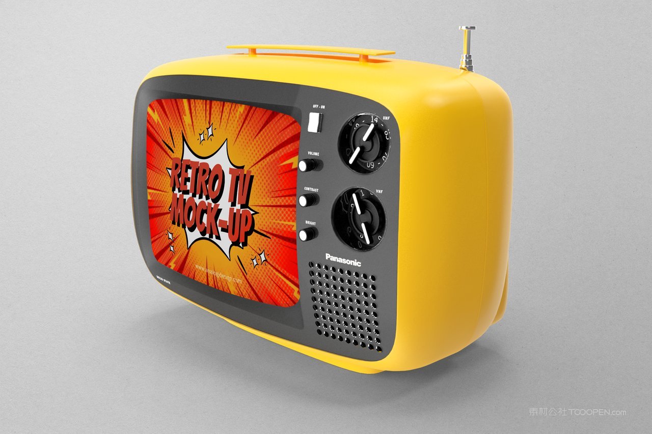 怀旧松下电视样机