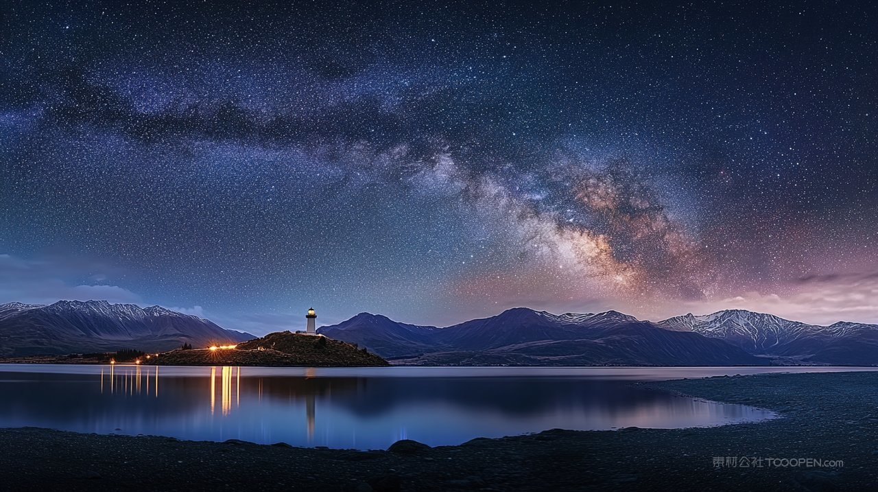 宁静唯美山脉天空群山意境高山风景山峰