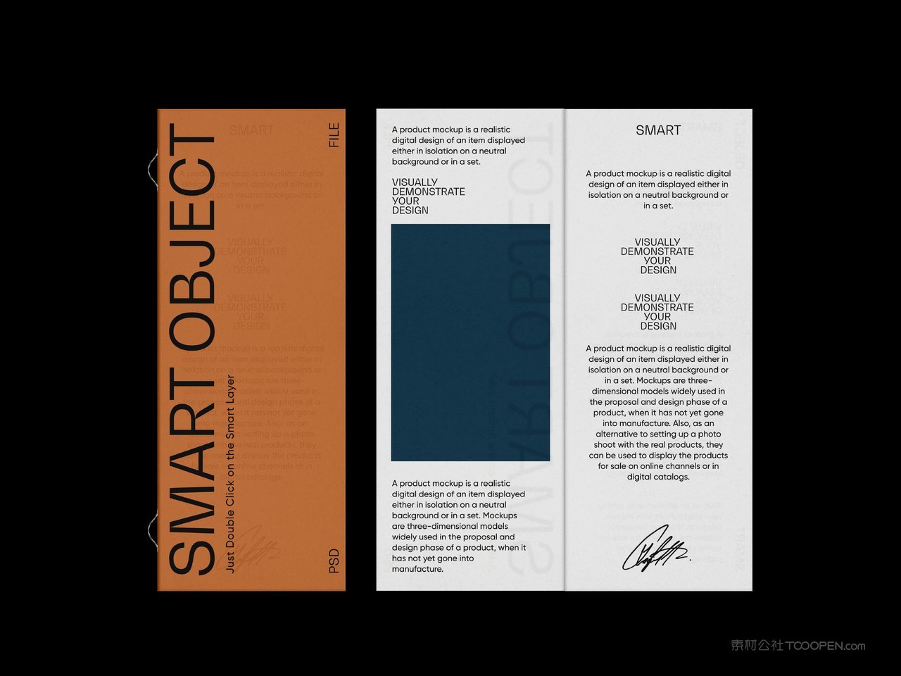 小册子卡片样机