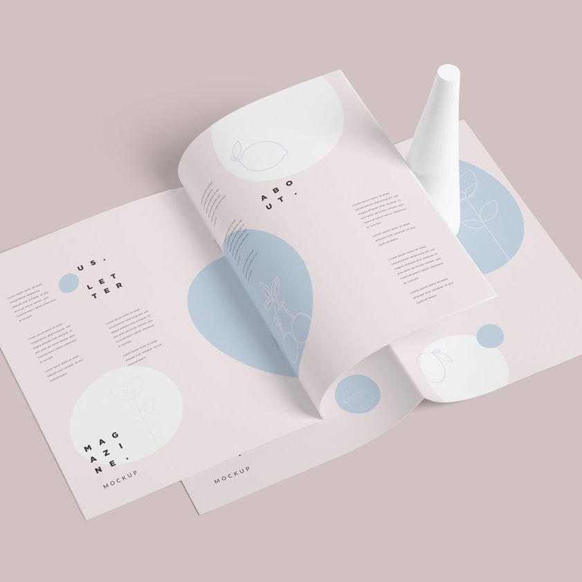 清新绿高级质感画册样机 (6)