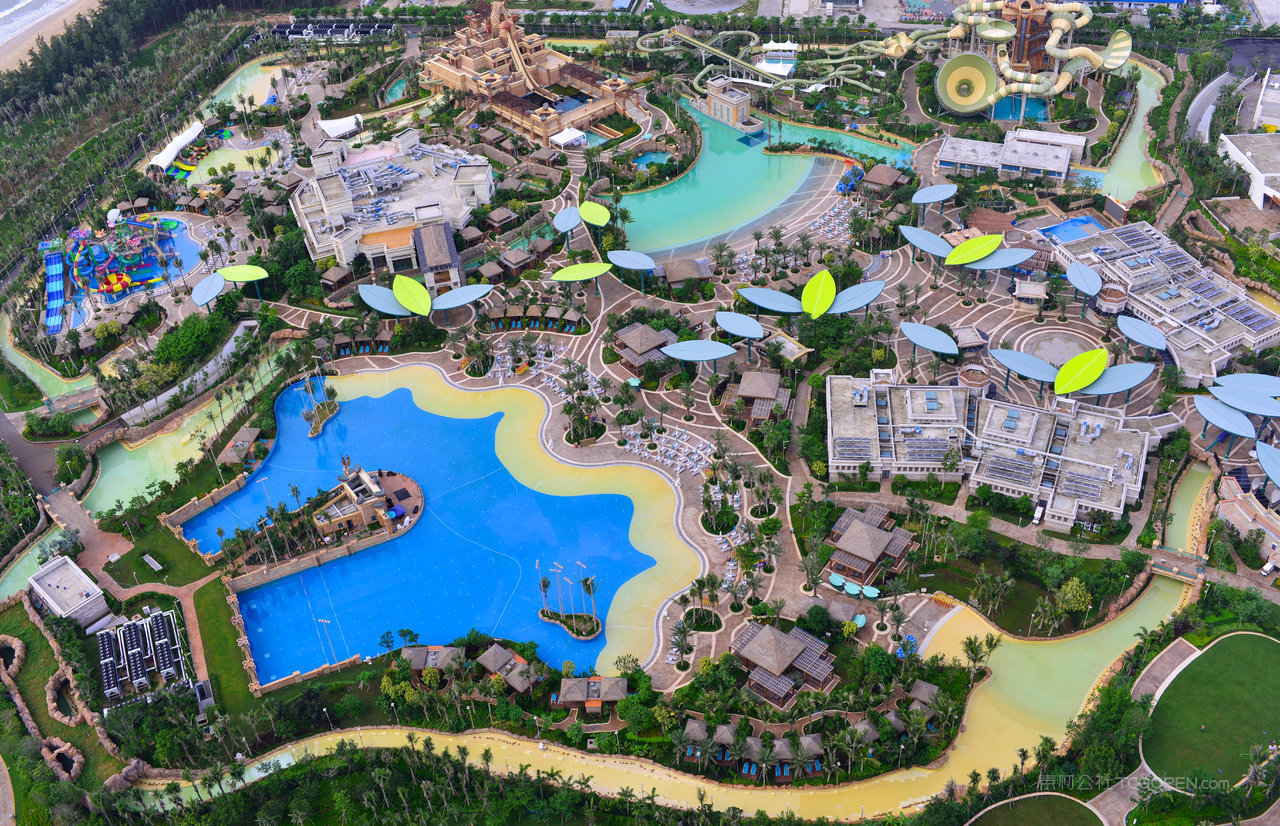 三亚亚特兰蒂斯水上乐园全景
