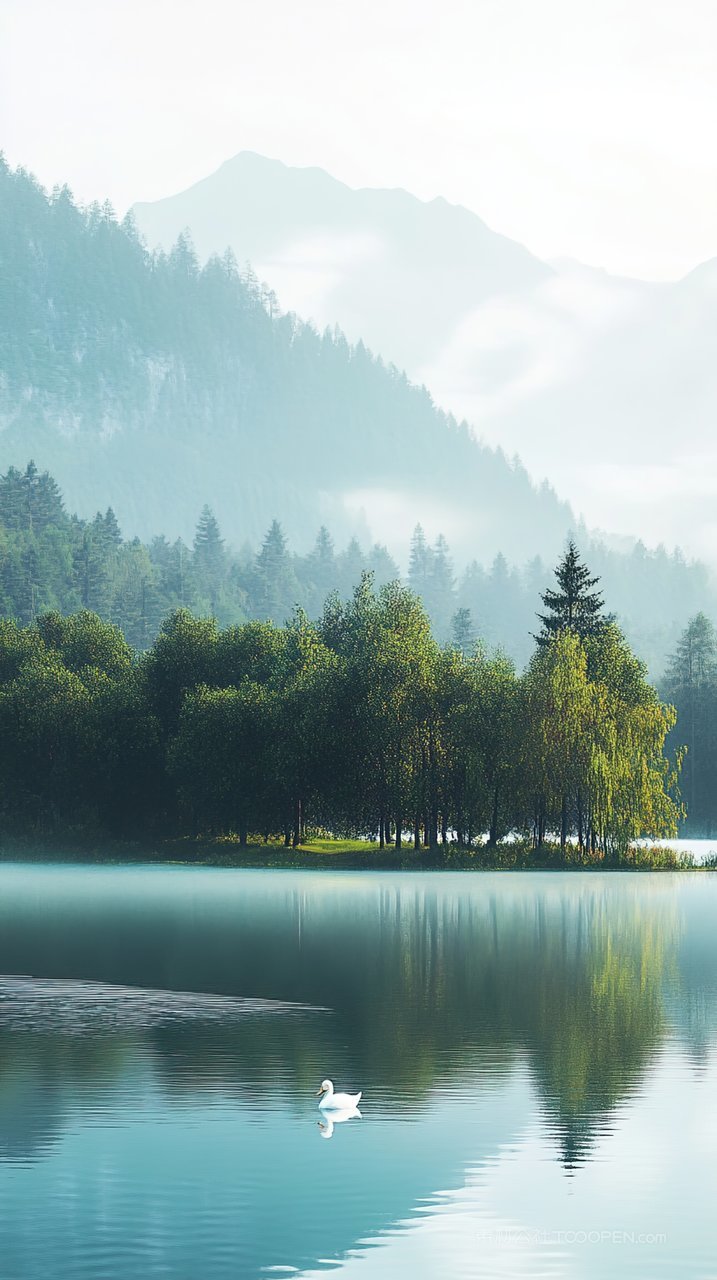 山峰景色群山风景天空景观意境唯美