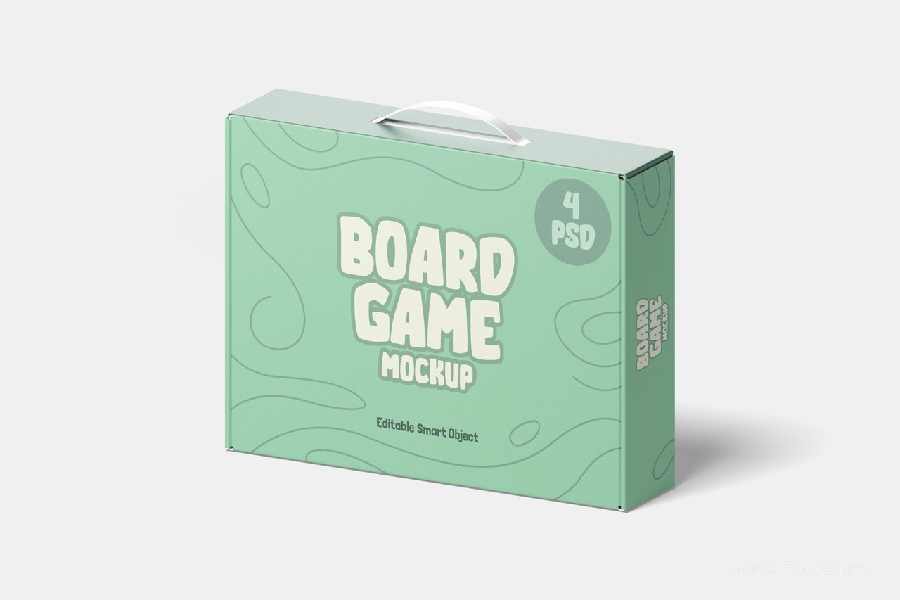 棋盘游戏盒样机