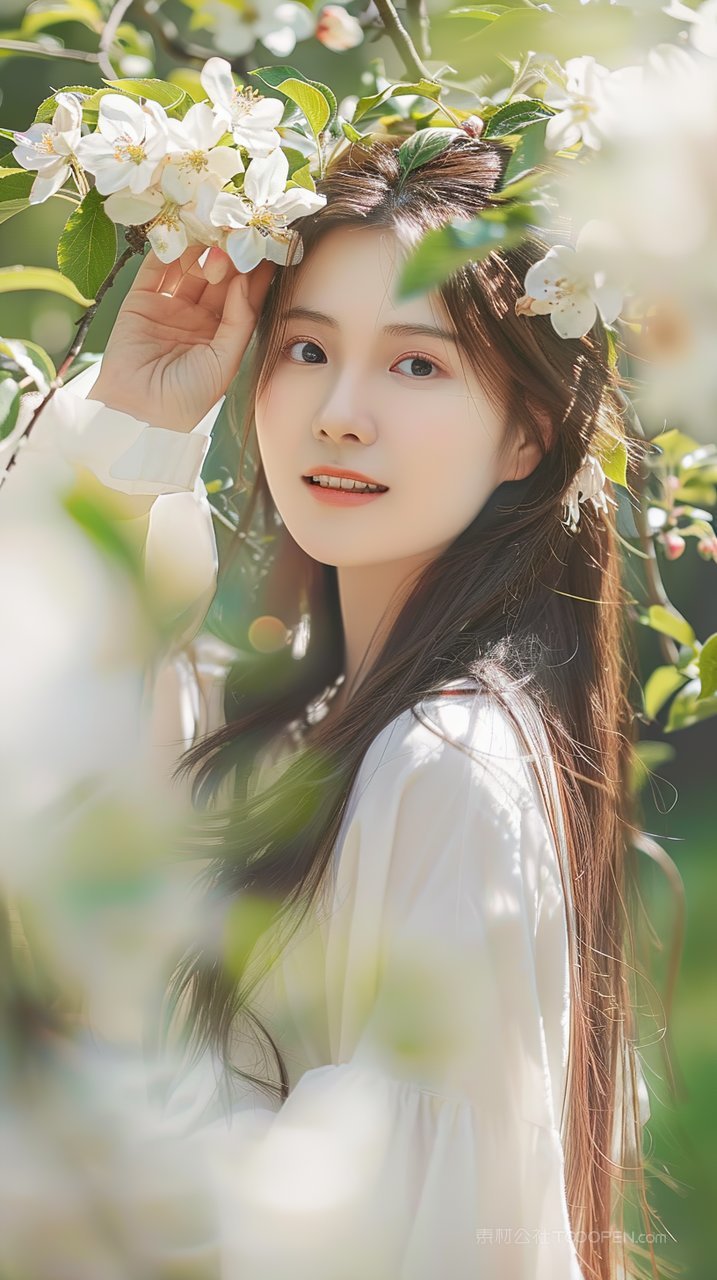 写真美女女性清纯年轻少女年轻