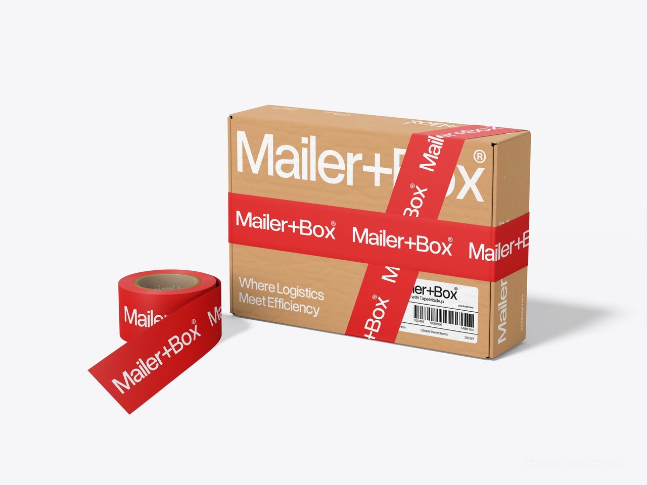 快递箱邮寄箱样机