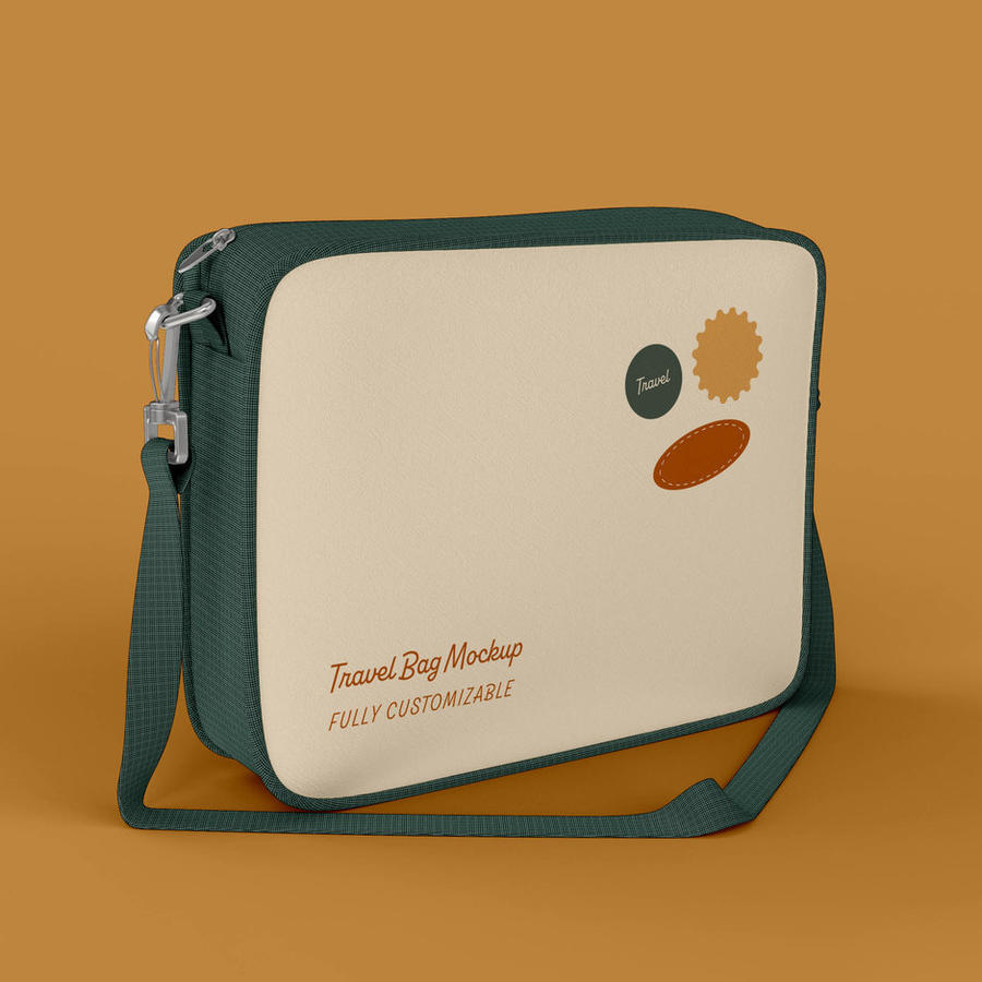 女士旅行袋样机