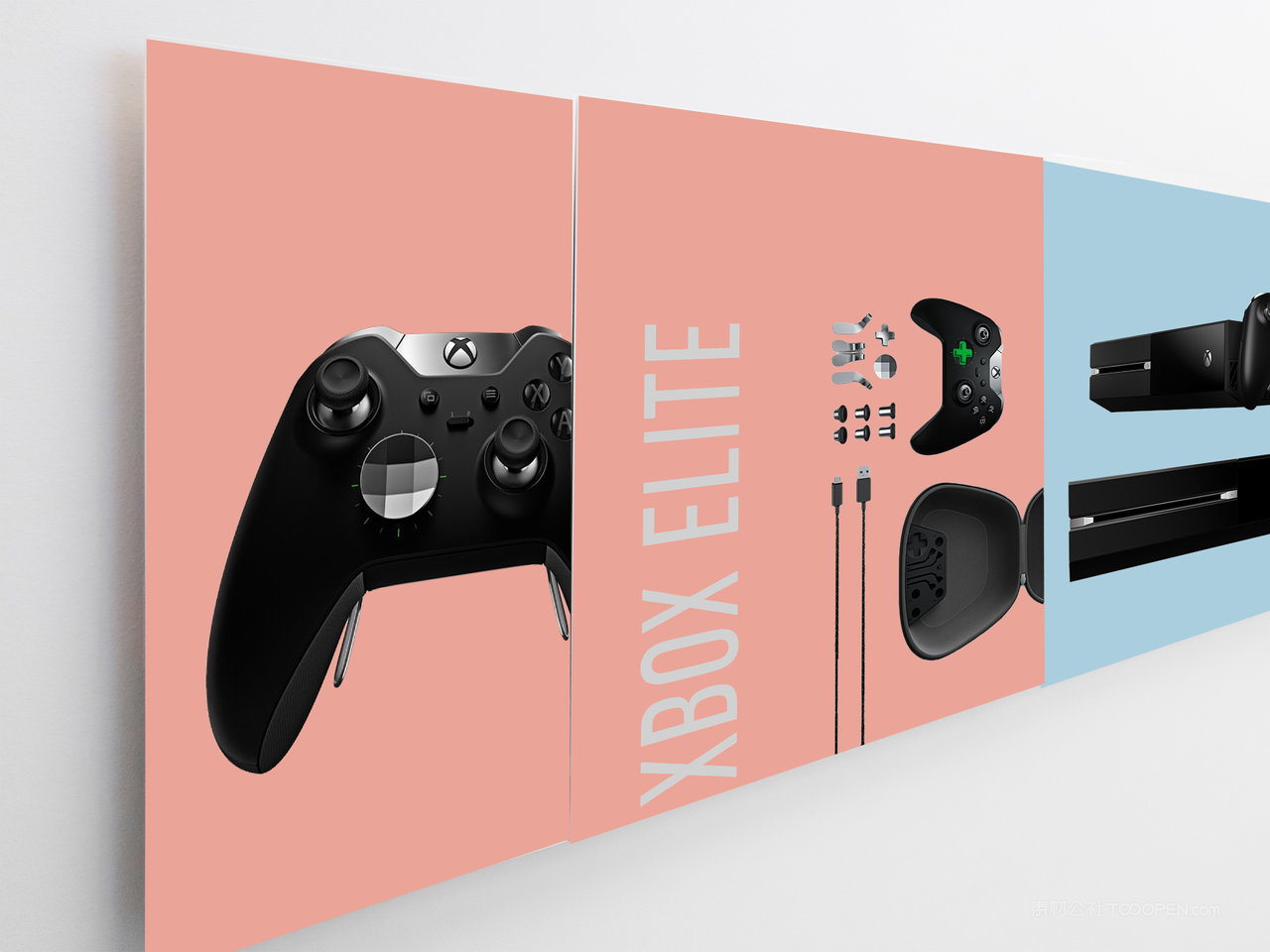 白色墙面装饰画品牌vi展示贴图样机