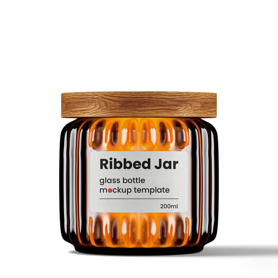 带木盖的罗纹罐样机