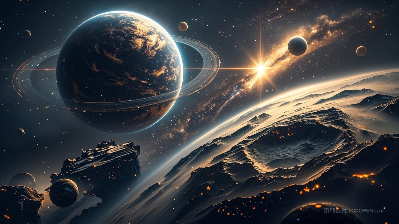 星星银河夜空星空宇宙唯美