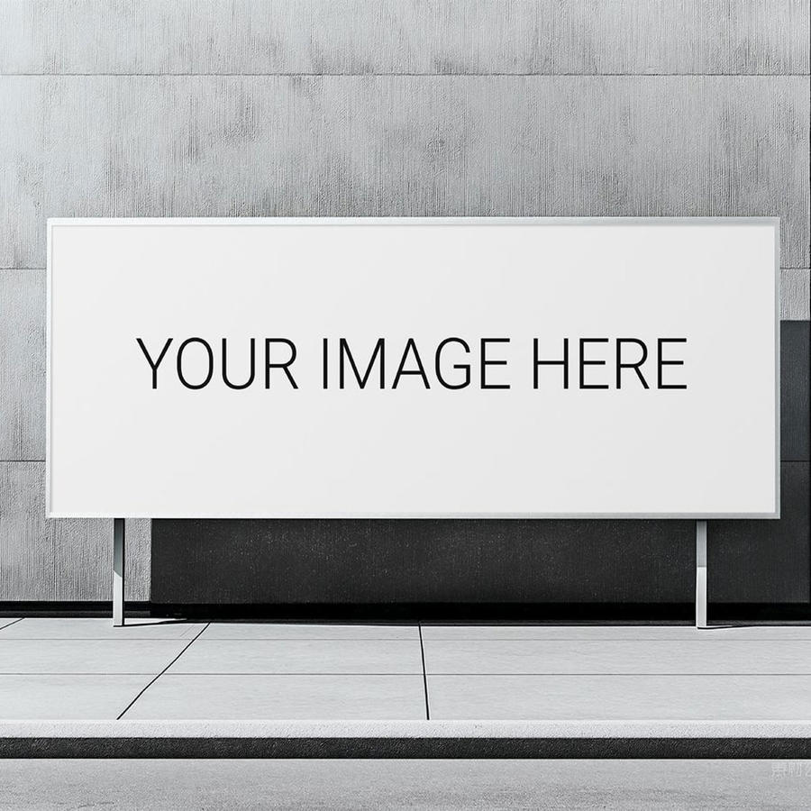 街头广告牌样机