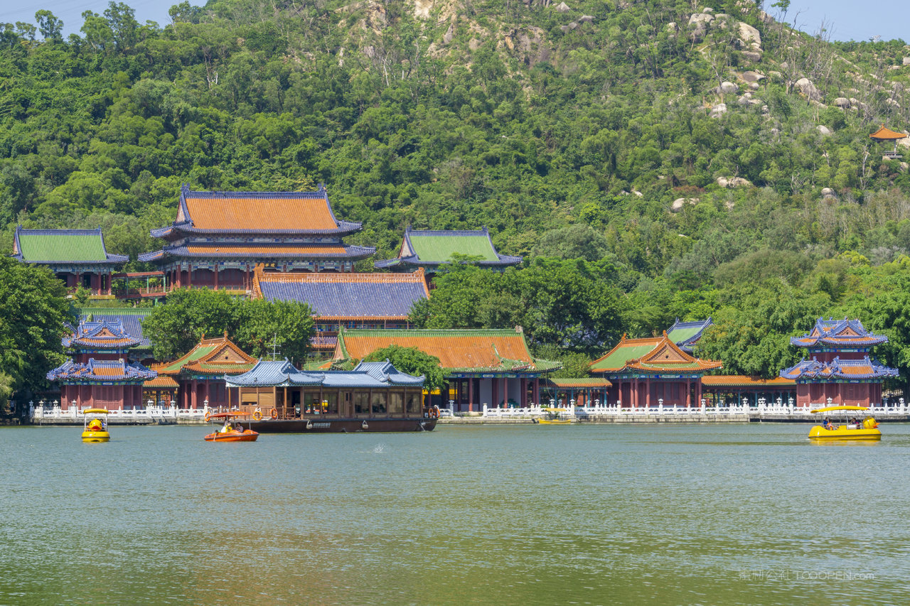 珠海圆明园平湖秋月景点摄影实拍图