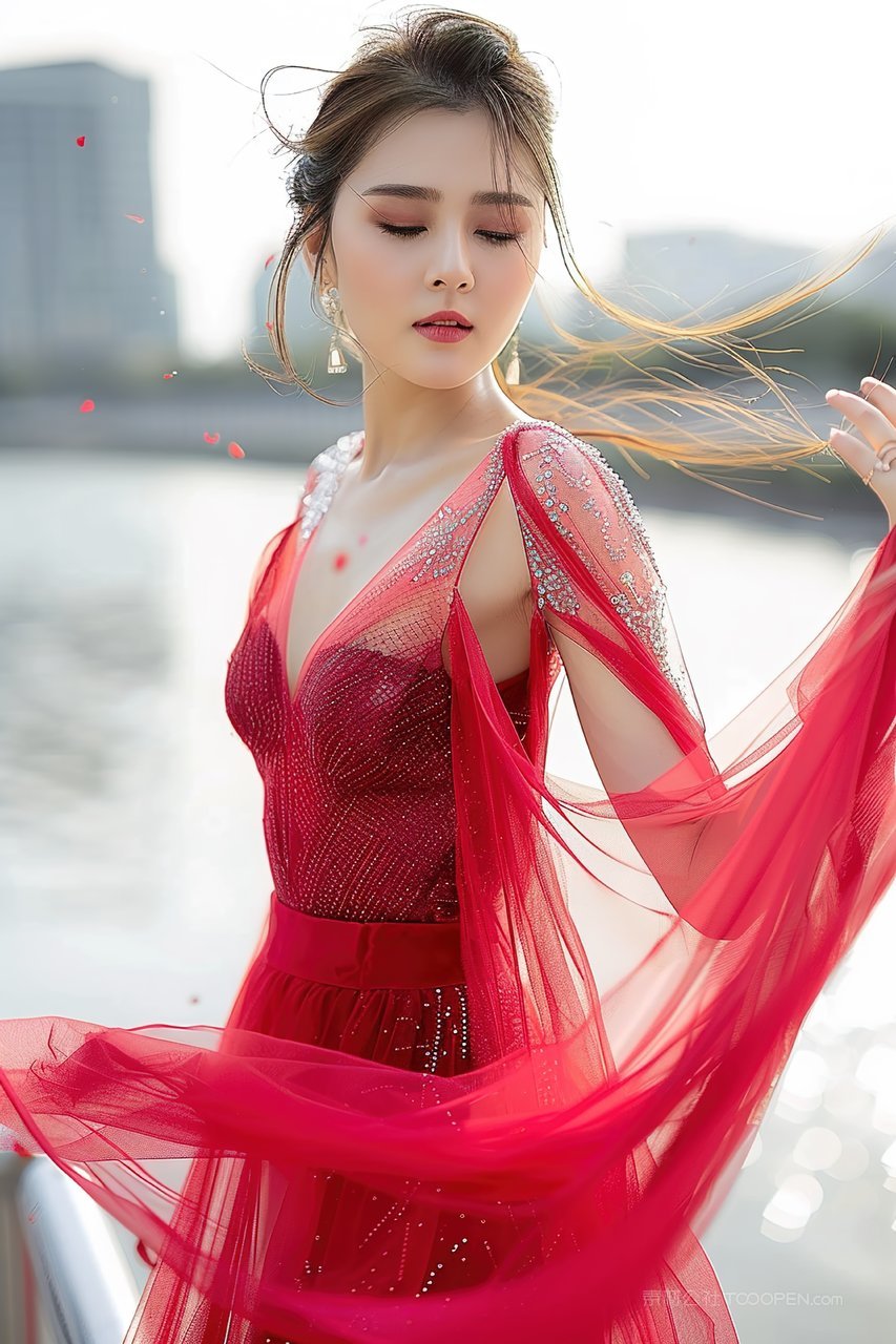 彩妆活力少女女性年轻优美青春美女优雅