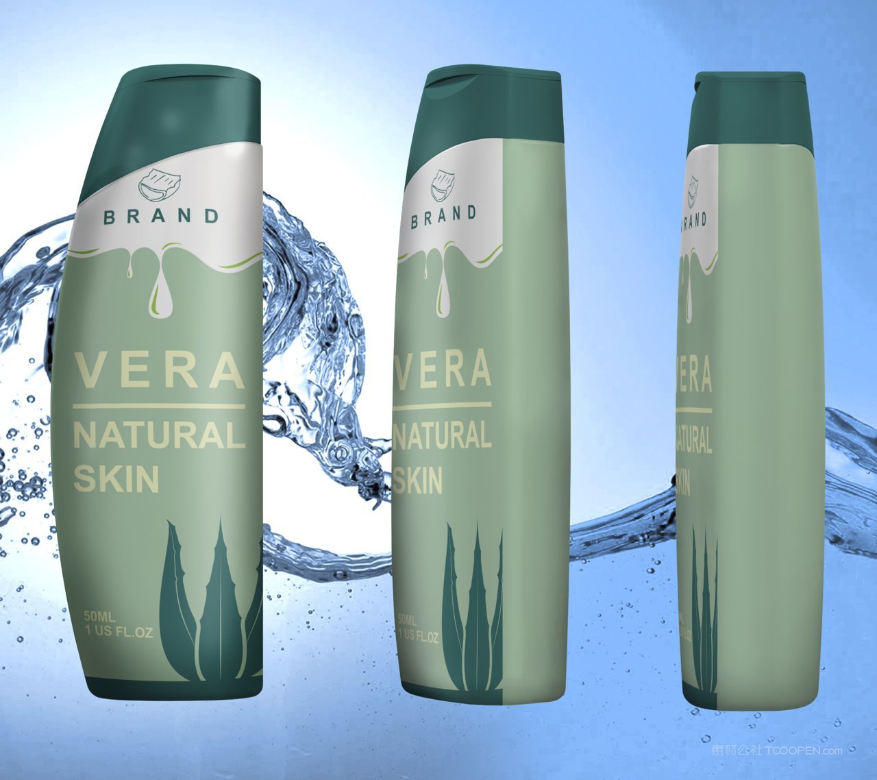 洗发水设计包装样机效果图