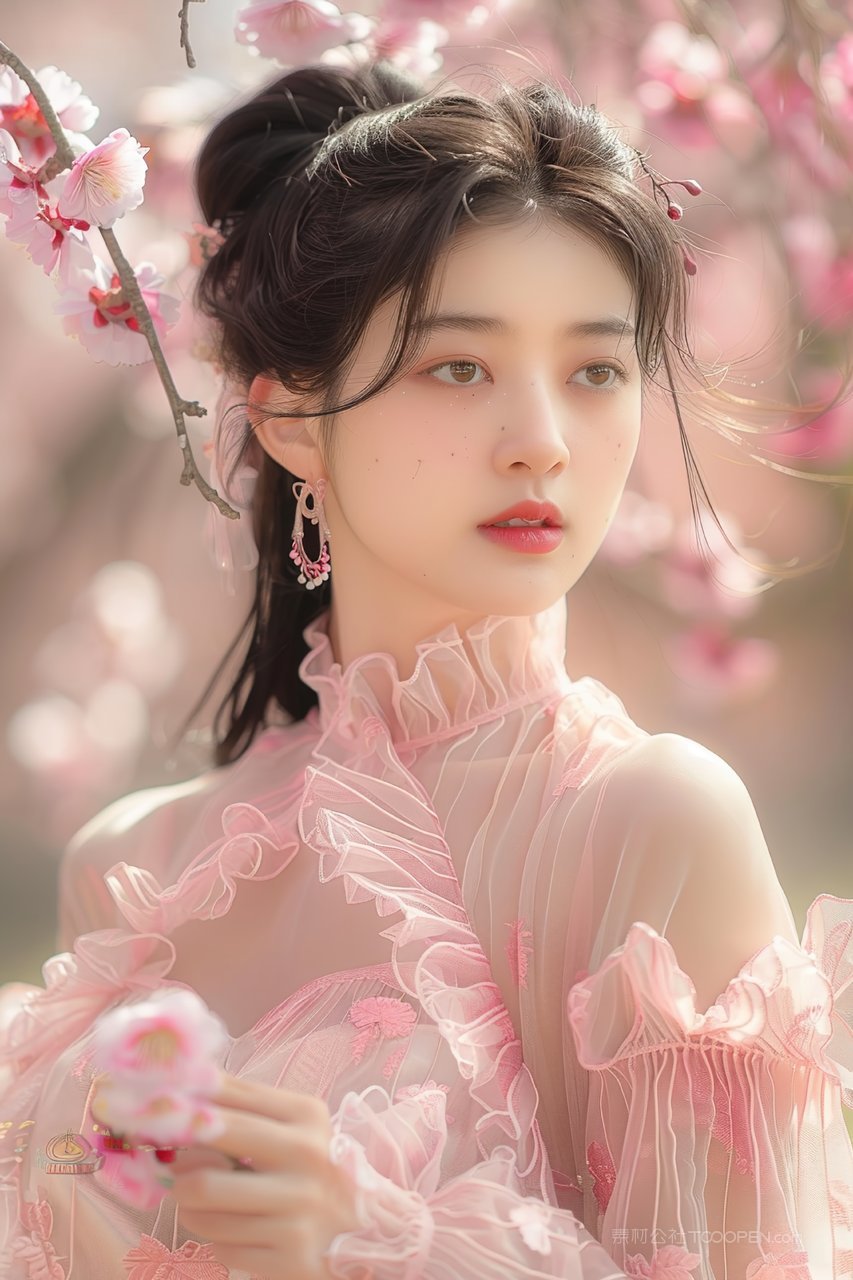 年轻美女青春优美女性时尚清纯魅力彩妆