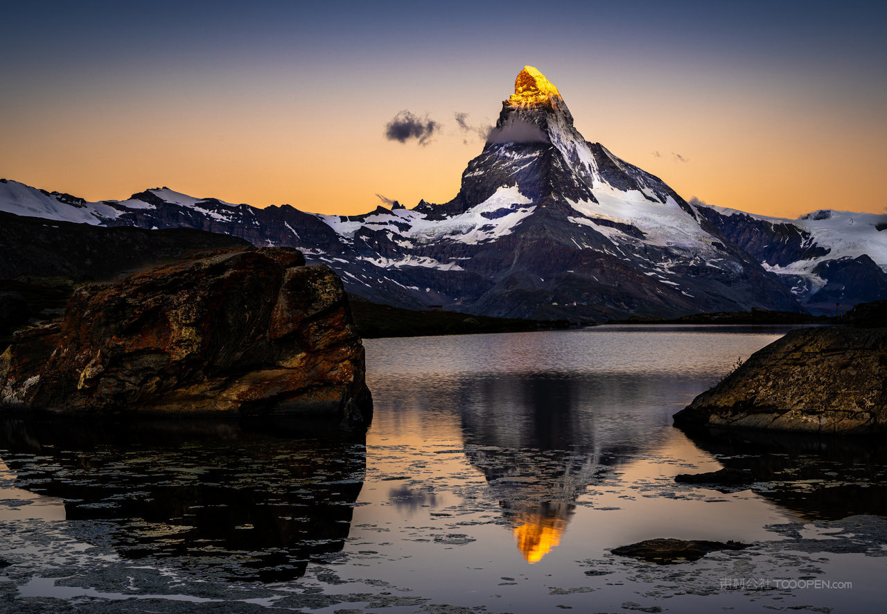 瑞士风景画摄影图片