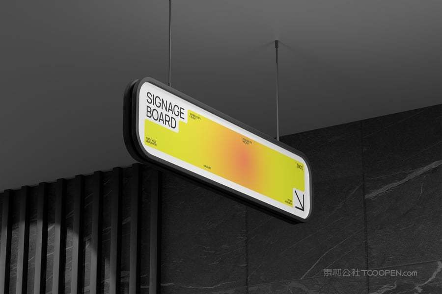 悬挂标牌样机