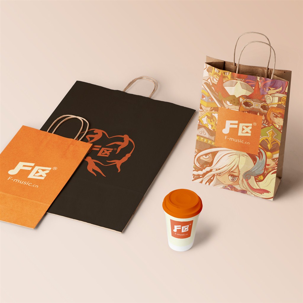 红色调VI设计模板样机