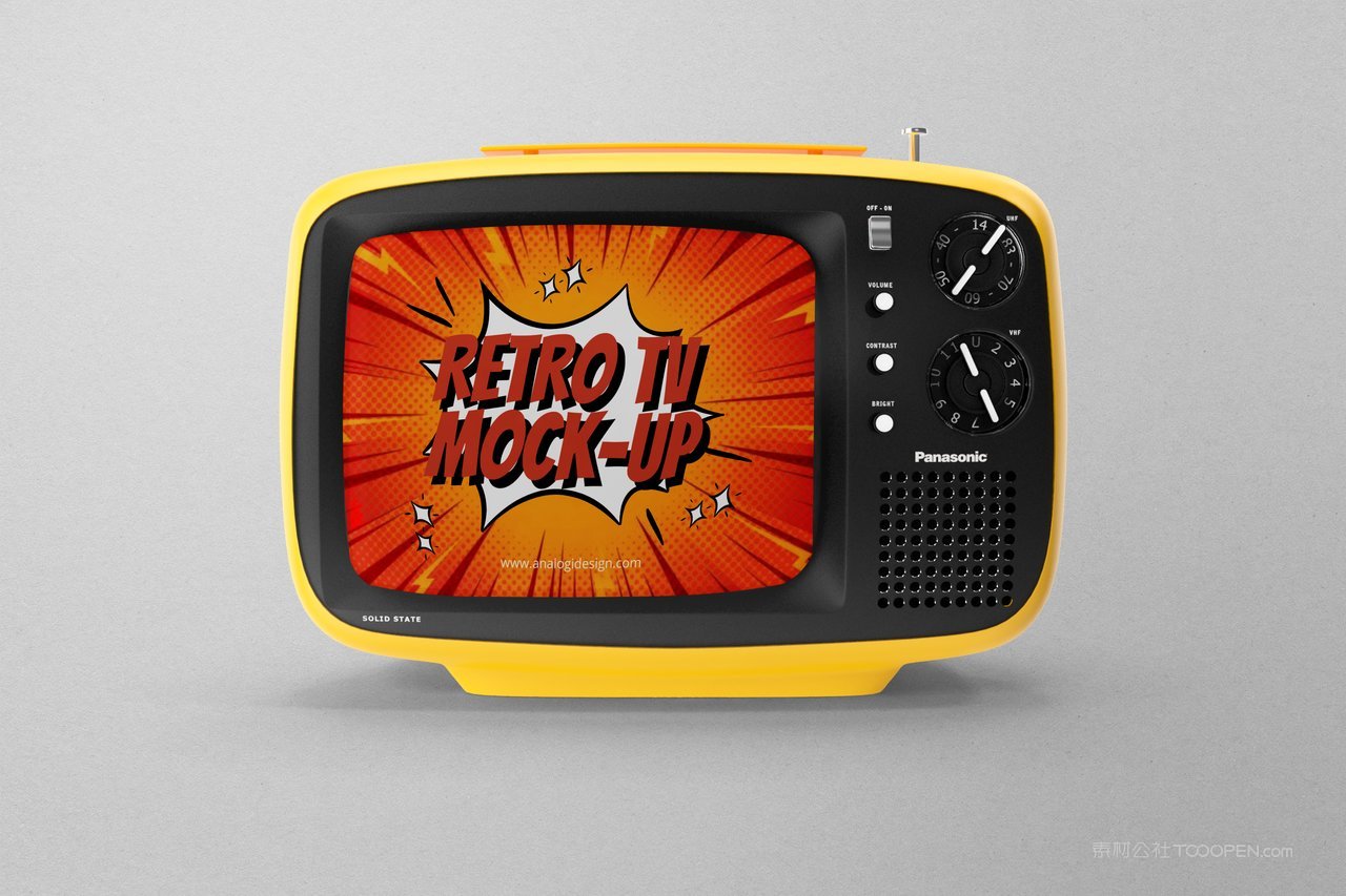 怀旧松下电视样机