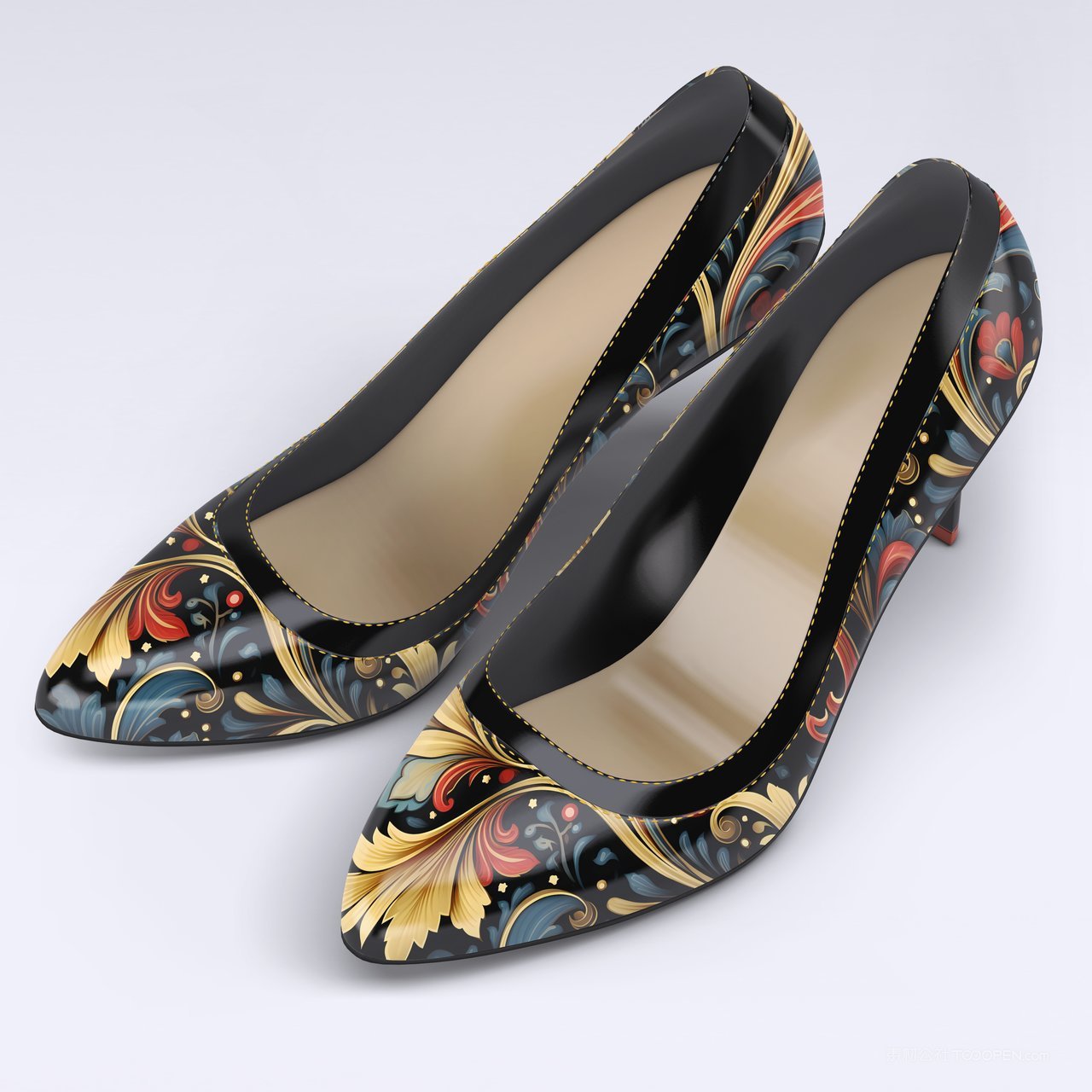 漂亮高跟鞋样机