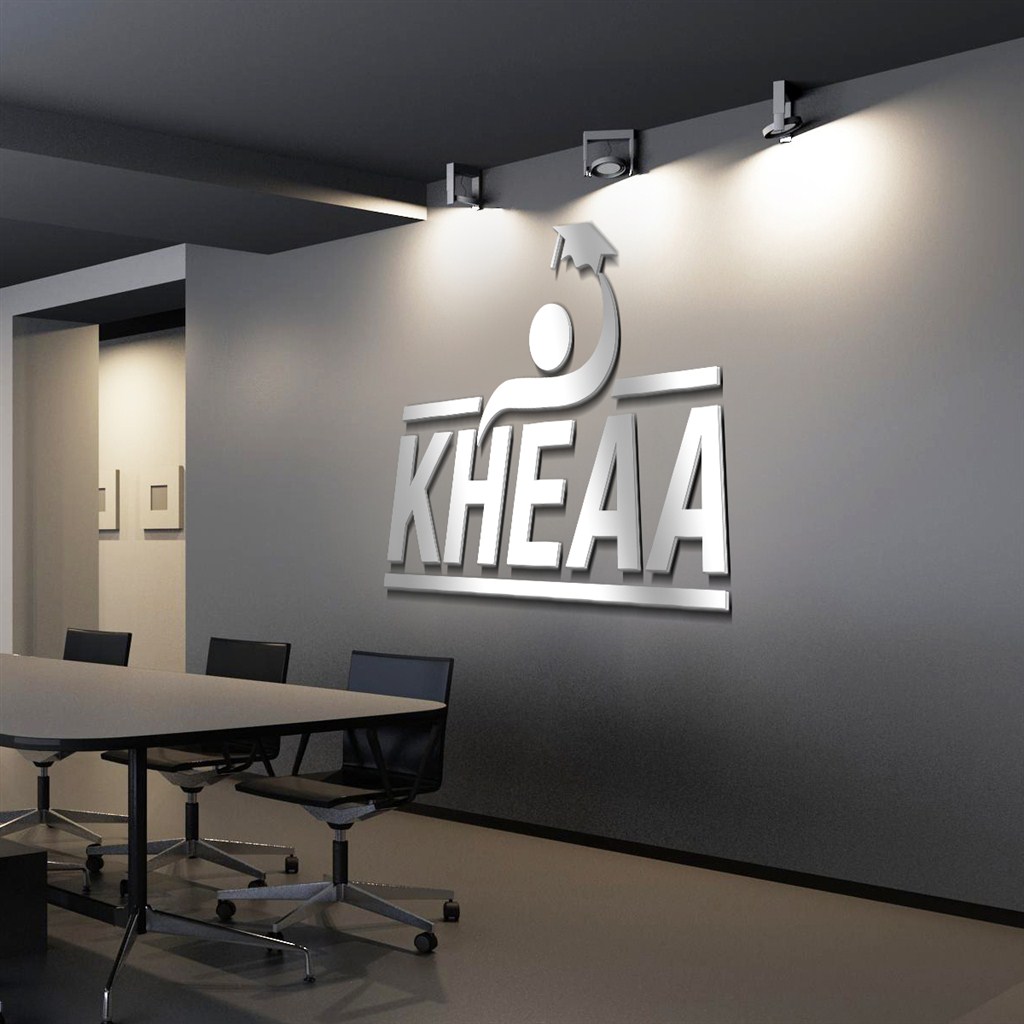 公司形象墙立体标志样机贴图