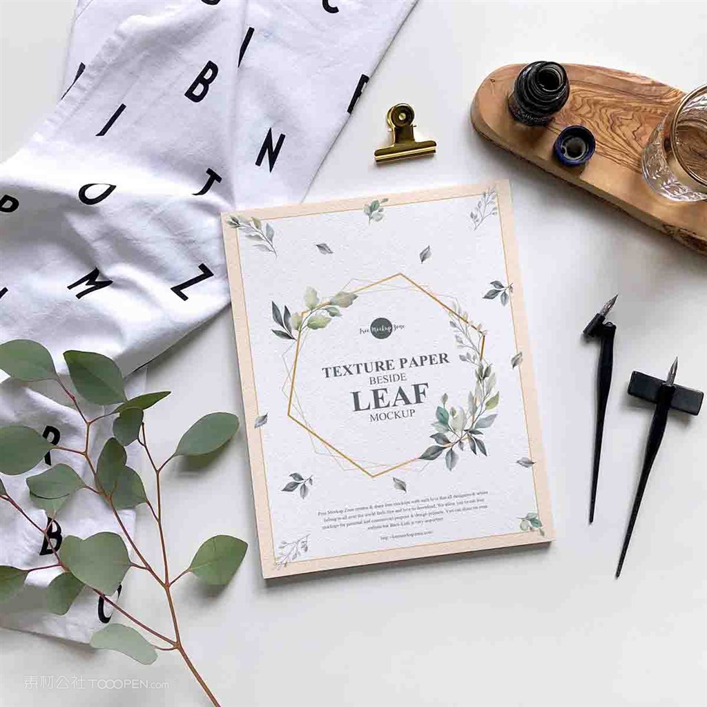 纹理纸样机素材