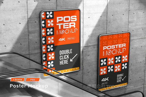 自动扶梯广告样机