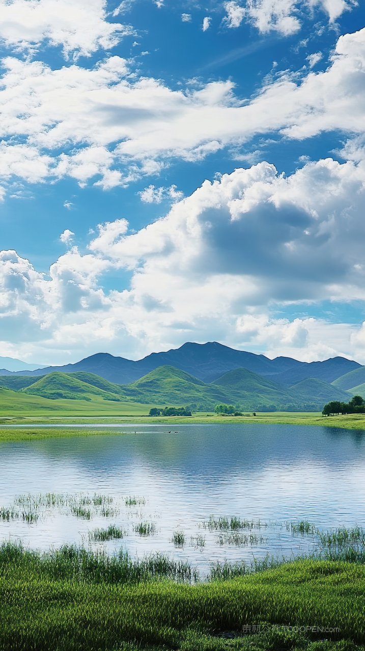 山峰景色景观天空风景群山意境唯美