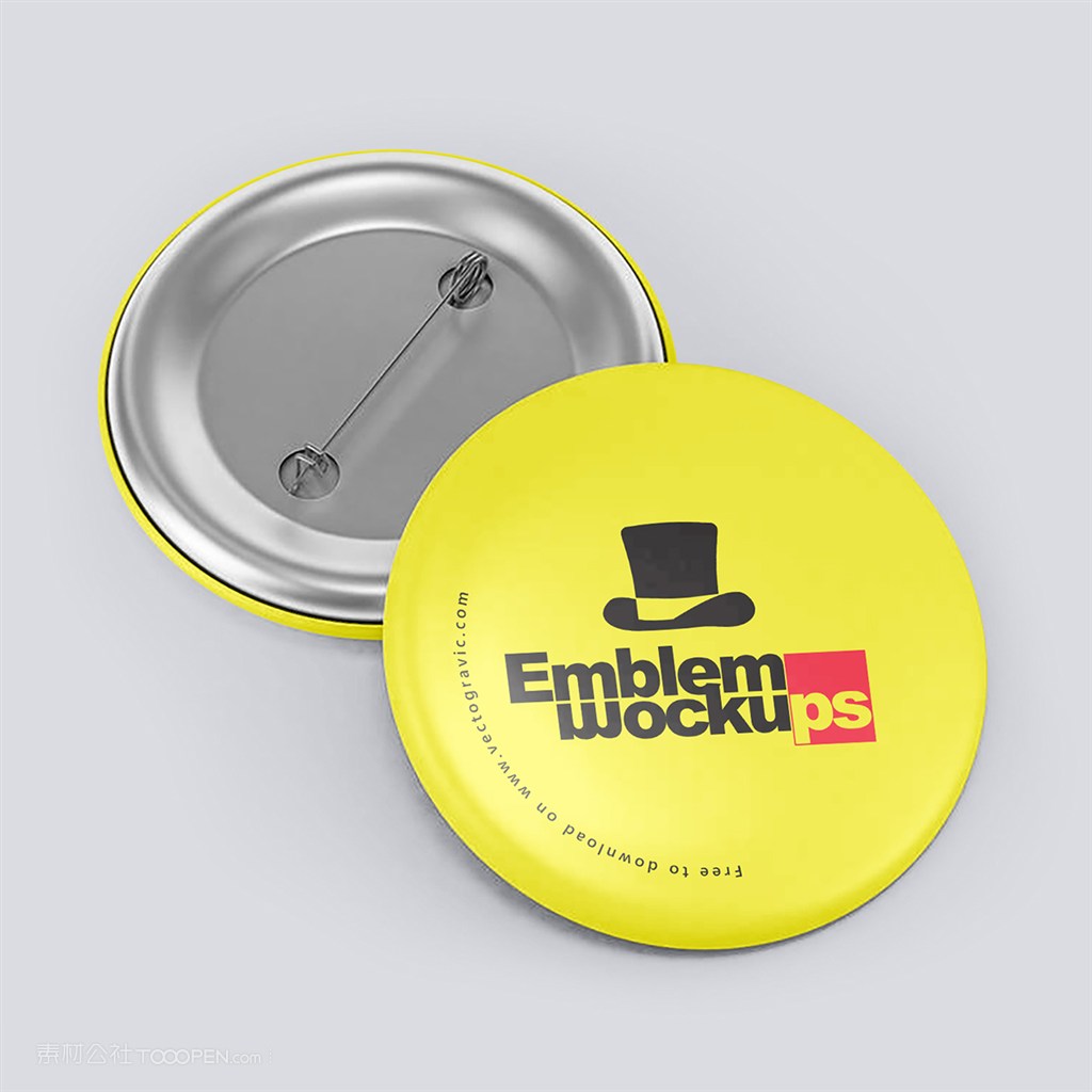 徽章样品展示样机素材