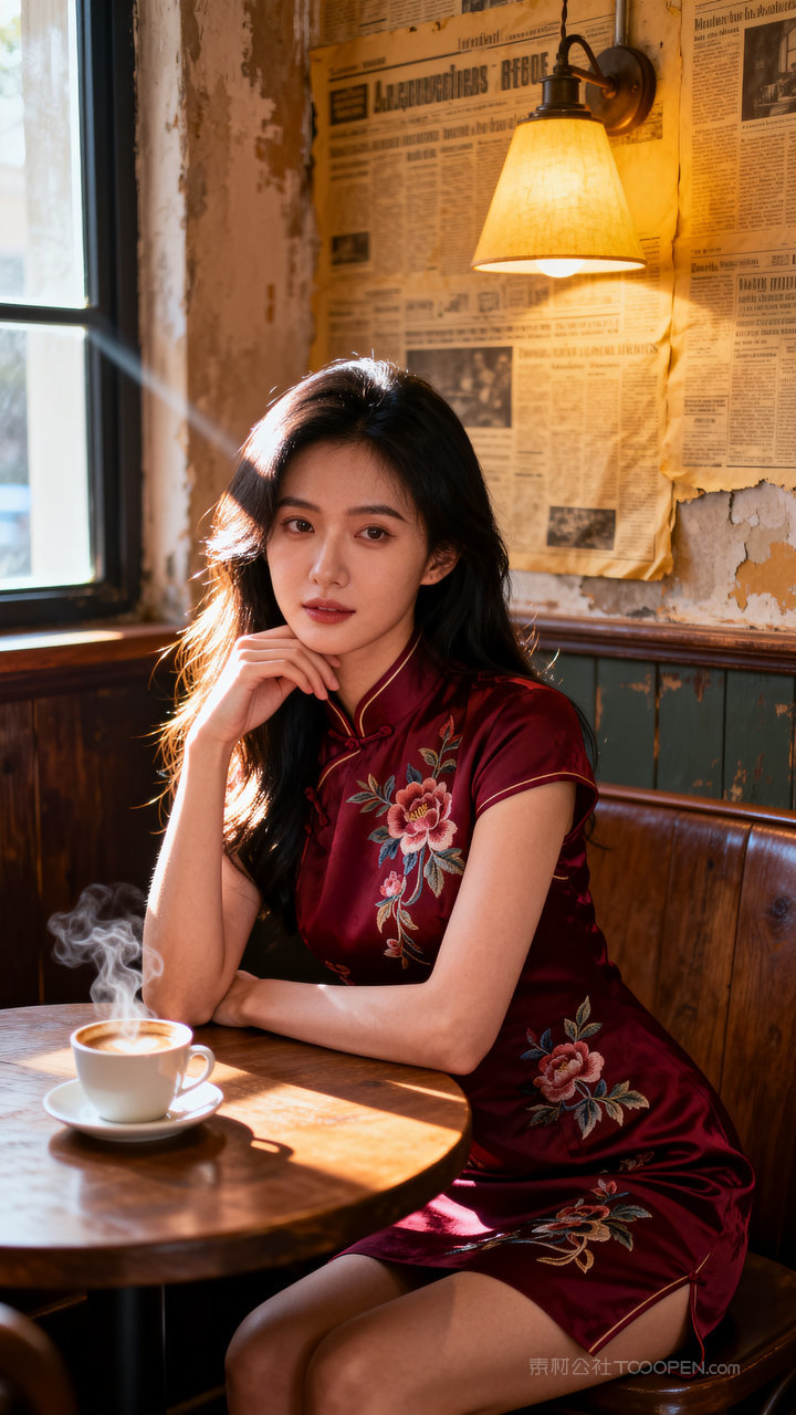 国风长腿性感气质旗袍女性模特美女