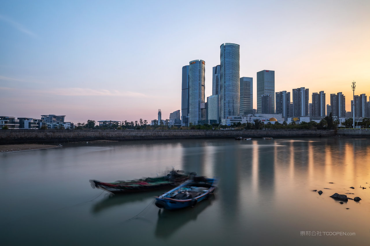 厦门会展中心日落