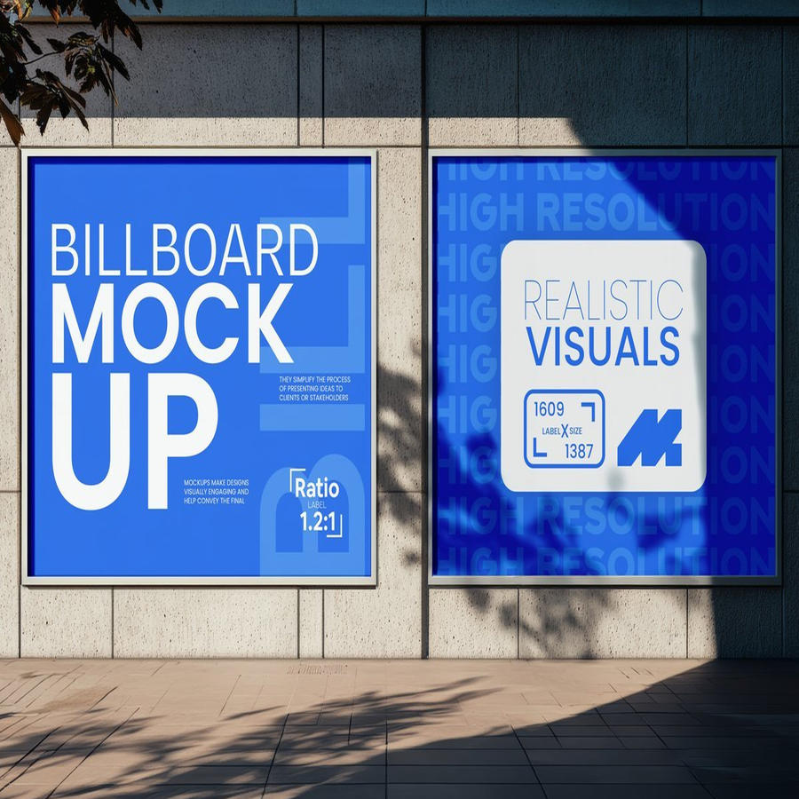 城市广告牌样机