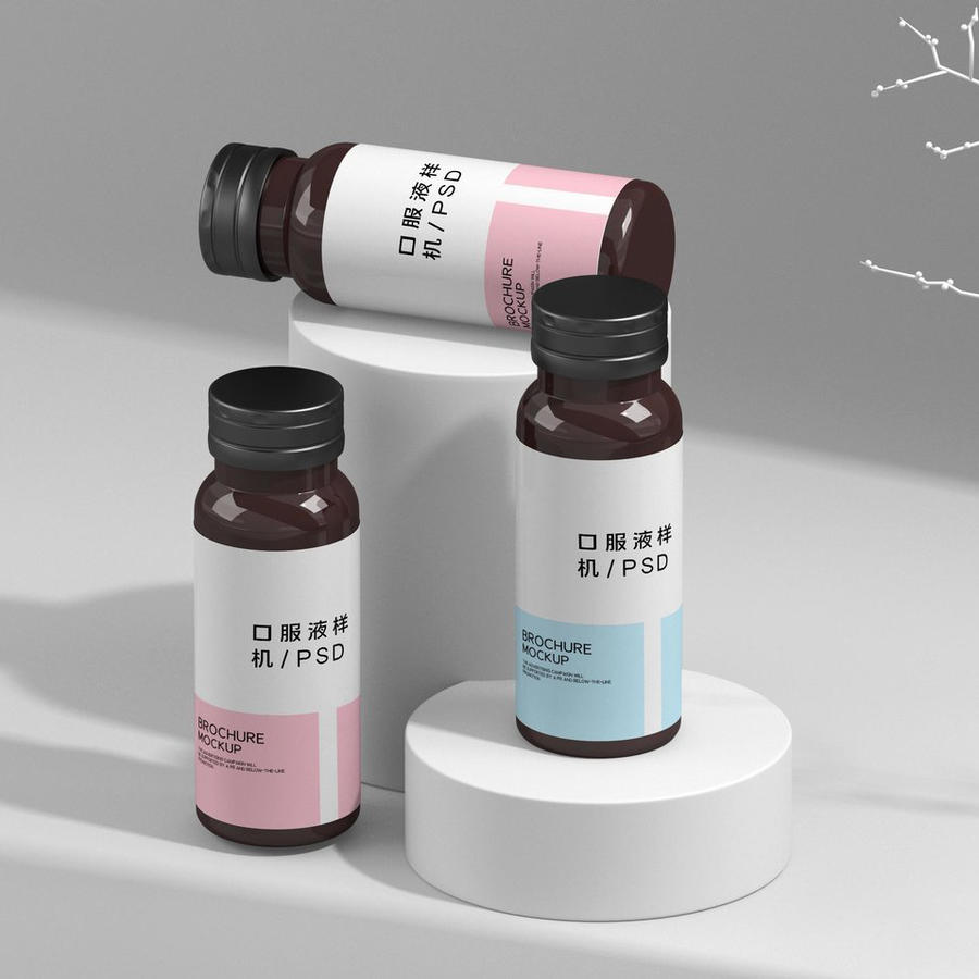 口服液玻璃瓶样机