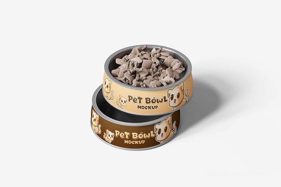 宠物喂食碗样机