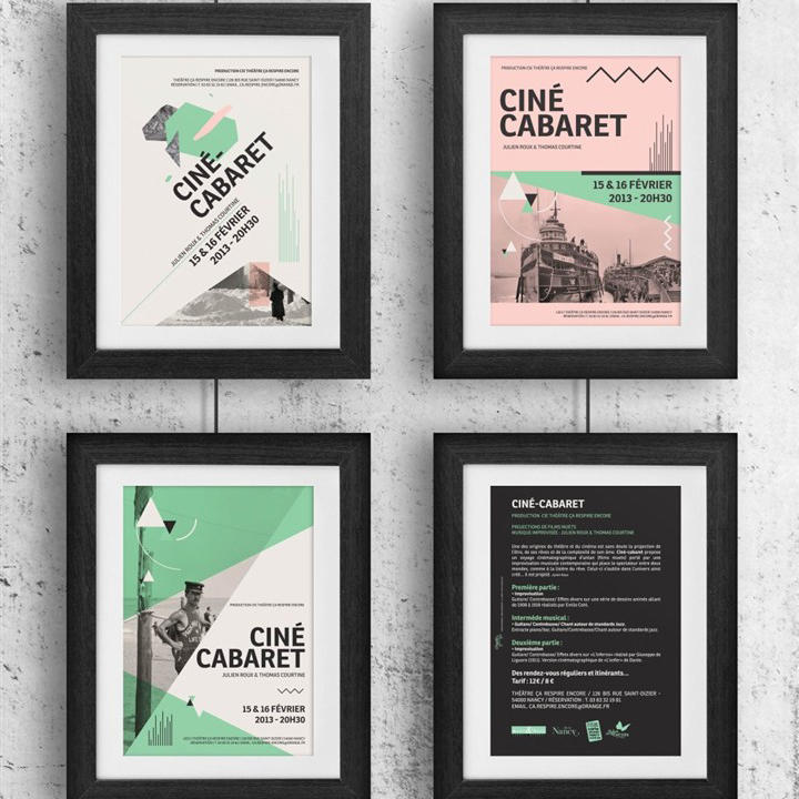 挂画画框样机模板