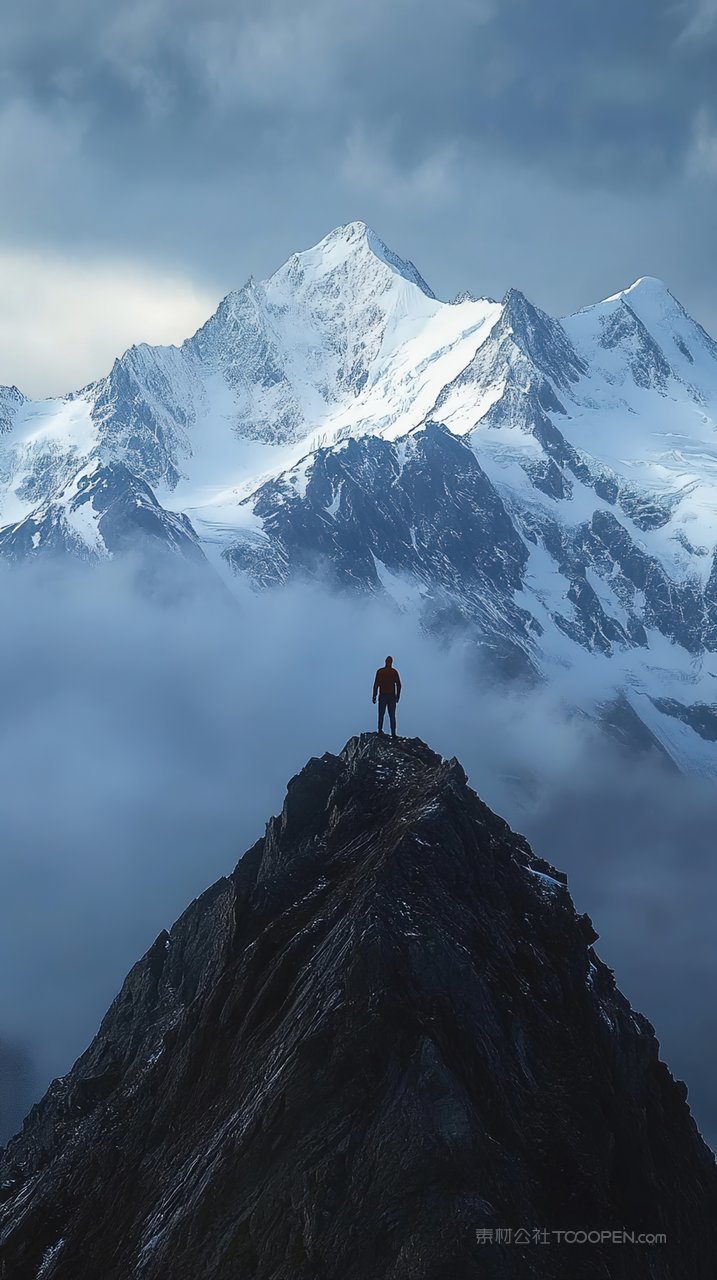 山峰群山自然山脉风景景观唯美意境