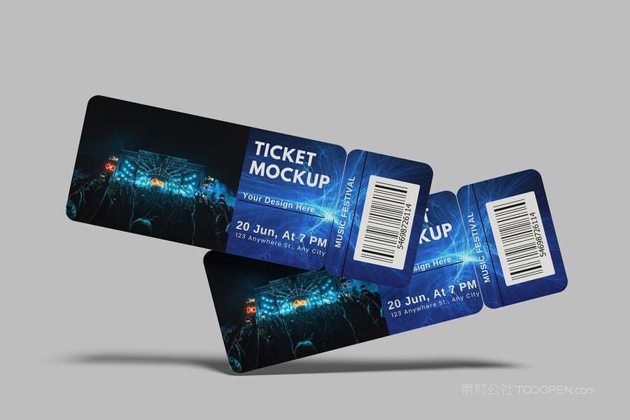 演唱会门票样机
