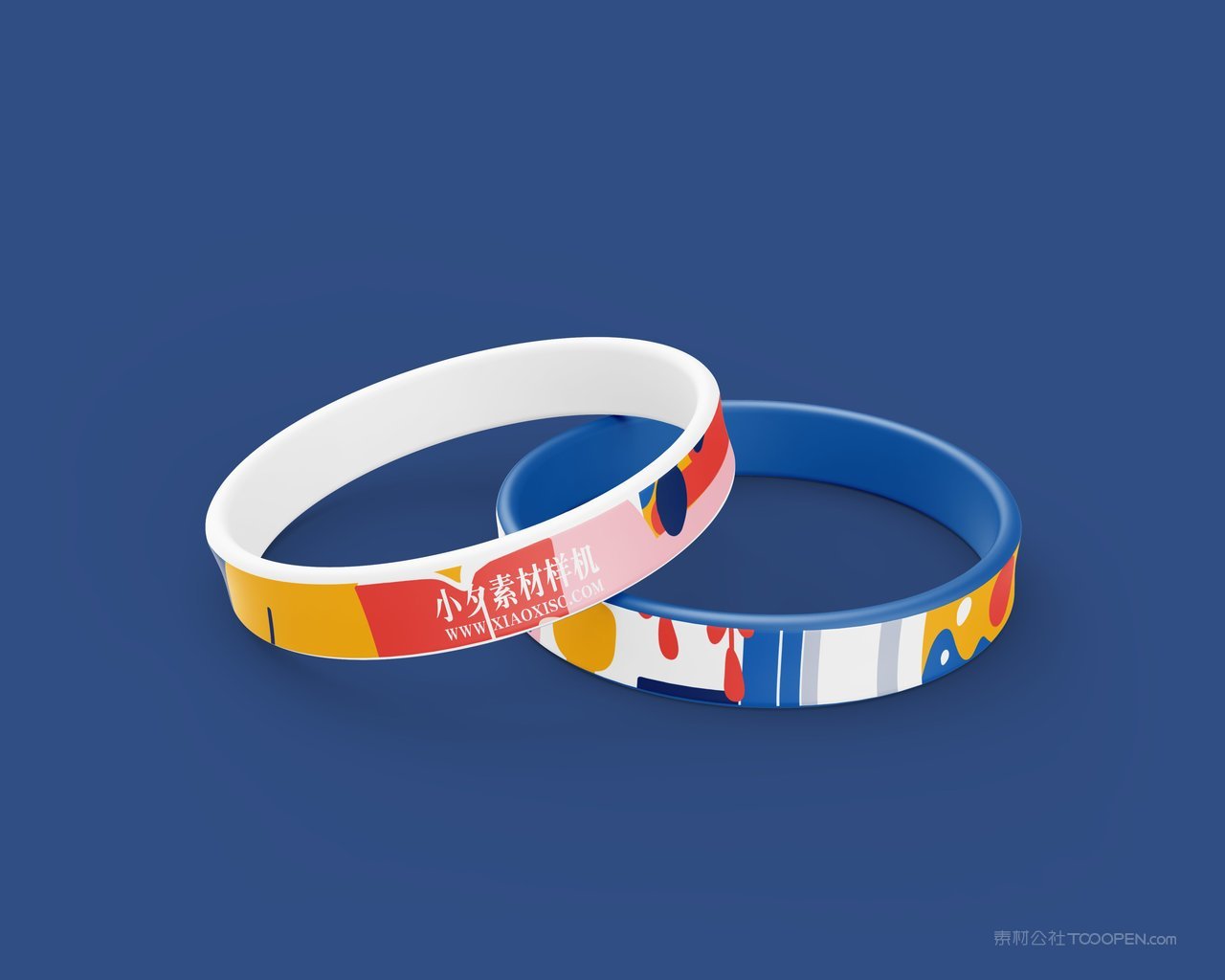 双面胶蓝色品牌vi展示贴图一键样机