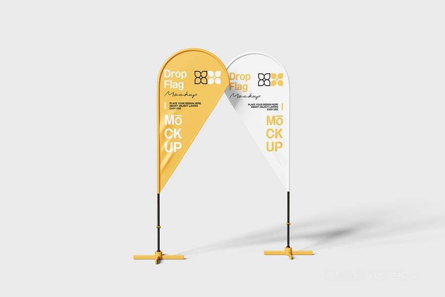 水滴型旗帜样机