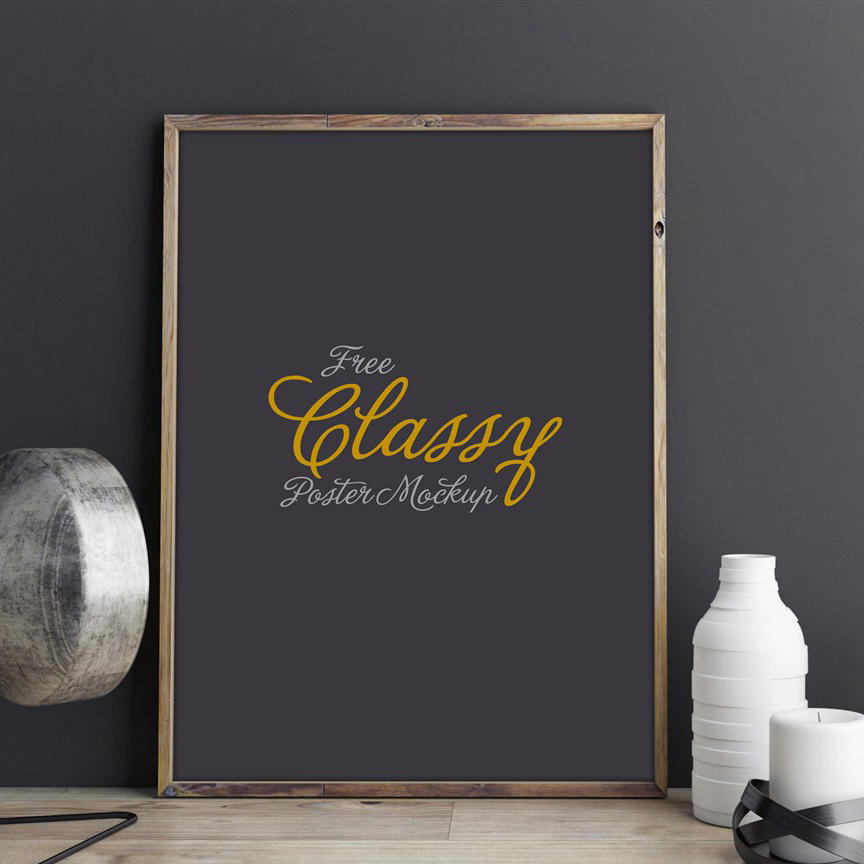 优雅的海报样机