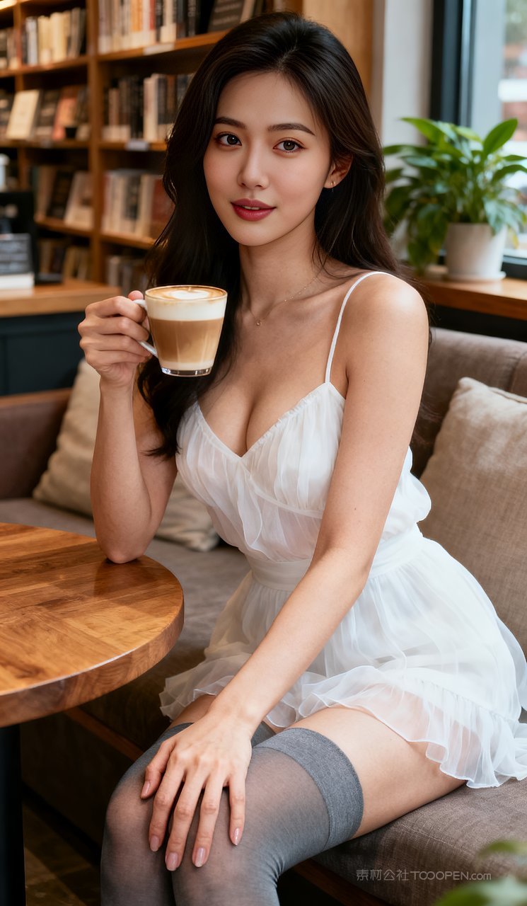 美女苗条大胸性感少女短裙气质长腿丝袜