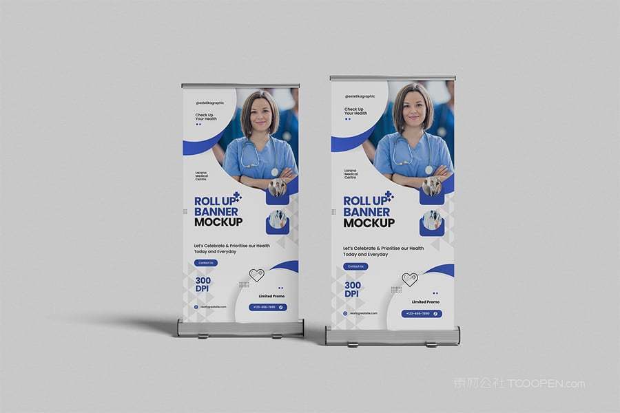 易拉宝X展架样机