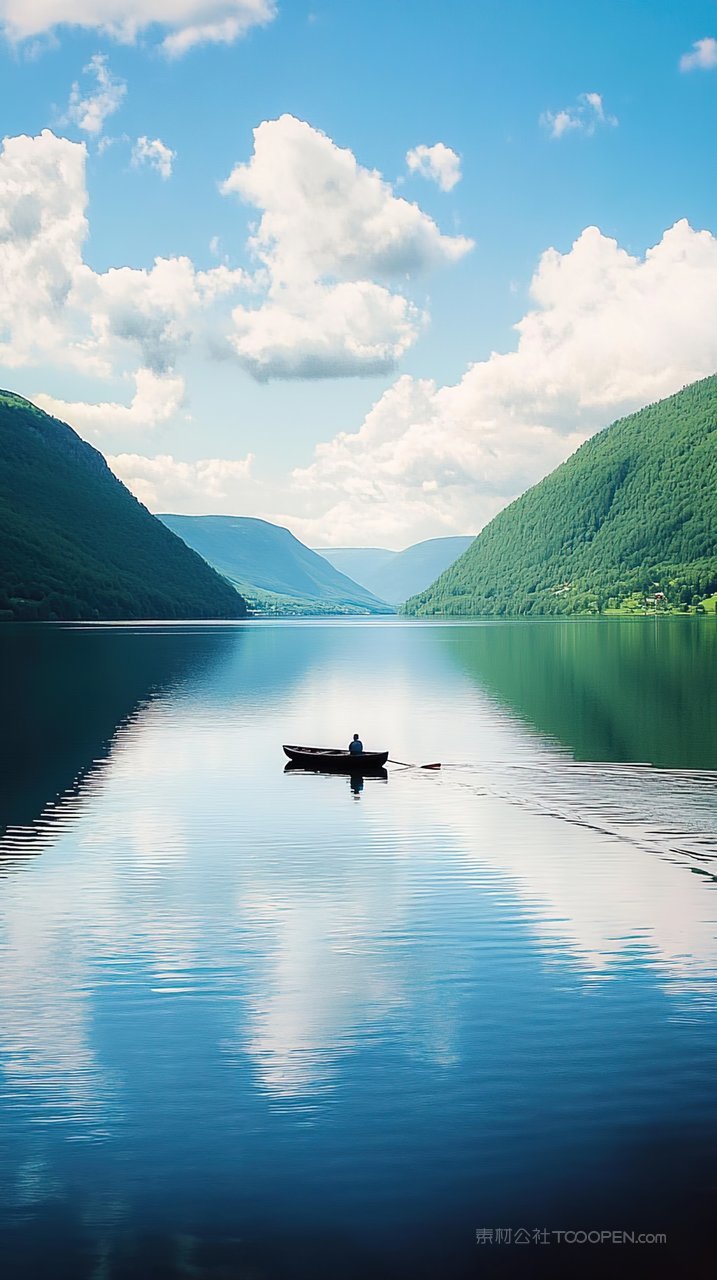唯美群山风景天空自然山峰景观意境