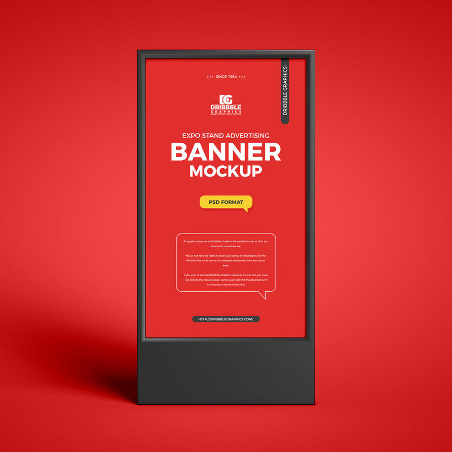 展台广告横幅样机