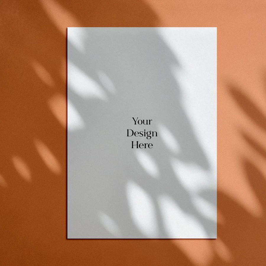 极简主义a4纸样机