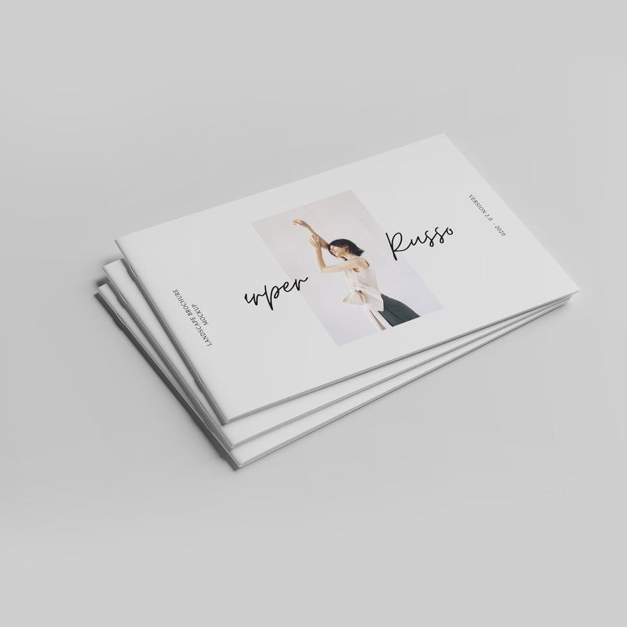 【1827期】企业宣传册骑马订画册样机 (5)