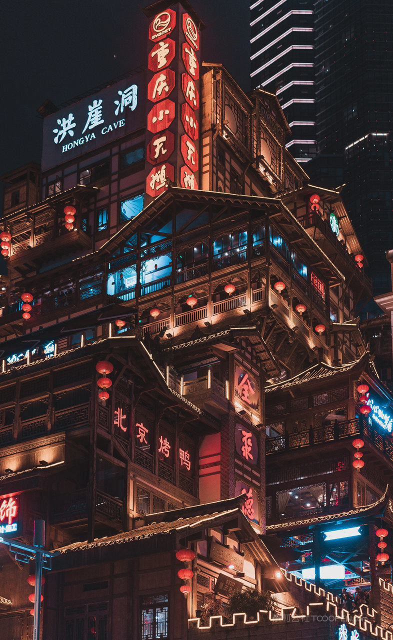 重庆风景画图片