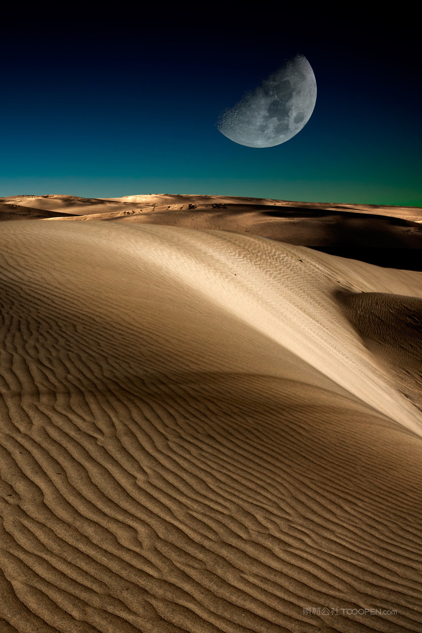 沙漠高清风景画图片