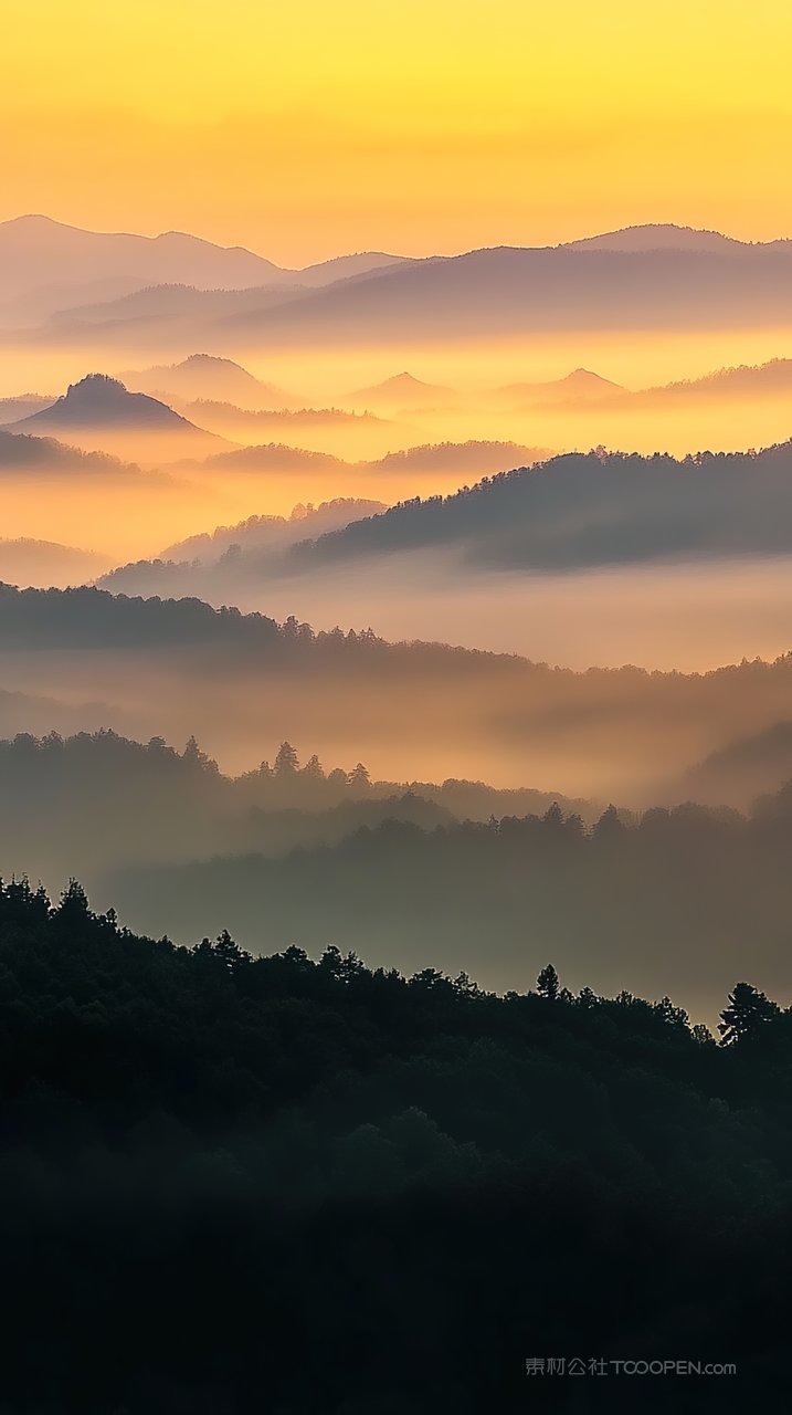 风景天空唯美群山自然山峰景观意境