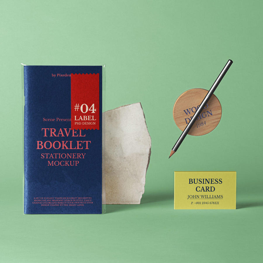 笔记本名片展示样机