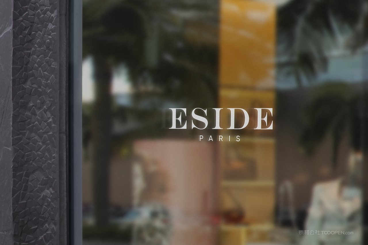 玻璃门logo样机玻璃上的logo